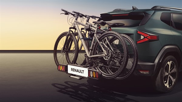 towbar-mounted bicycle rack for two bikes - Renault Duster